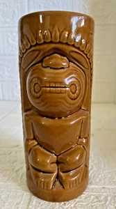 Vintage Hawaii braun Tiki Becher DW114 - sehr guter Zustand - Bild 1 von 5