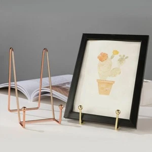 Plate Display Stand Picture Easel Metal Plate Stands Holder Display Pictures - Picture 1 of 16
