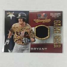 2013 Panini USA Baseball Champions Kris Bryant Game Gear Patch Card