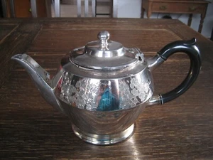 Glückskännchen antike Teekanne Silberkanne 1 L Cooper Bros. Sheffield silber pl - Picture 1 of 5
