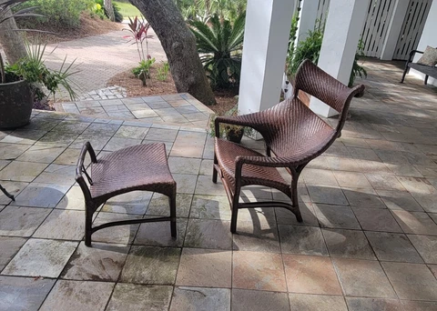 AMARI  RARE DUET chair ottoman Cover
