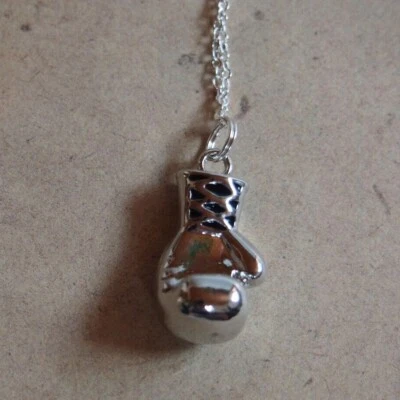 Kette Boxhandschuh, Sport, boxen, Sportler *Neu* Kette versilbert - Bild 1 von 4