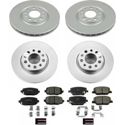 PowerStop Disc Brake Kit - Front and Rear - Fits Fiat 500X 2016-2019, Jeep Reneg — 第 1/4 张图片