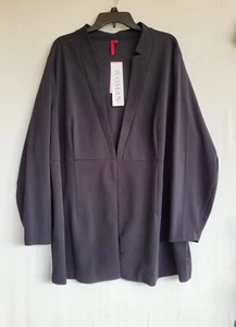 Love Scarlett  Womens Size 2X Jet Black Lightweight Blazer Jacket NWT $60 - Picture 1 of 11