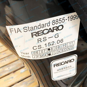 JAPAN MATERIAL RECARO SEAT HIGH QUALITY REPLACEMENT DECAL STICKER KIT SET
