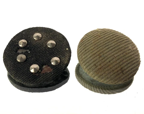 Antique Early Fabric Button Stud Victorian Edwardian & Miscellaneous Curiosity Cover
