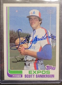 1982 Topps SCOTT SANDERSON Signed Auto Autograph #7 Expos - Picture 1 of 2