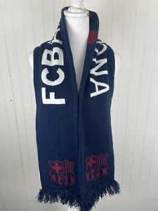 Bufanda FC Barcelona Licencia Oficial Barça La Liga FCB Borde Flecos Unisex 60x7 - Imagen 1 de 8