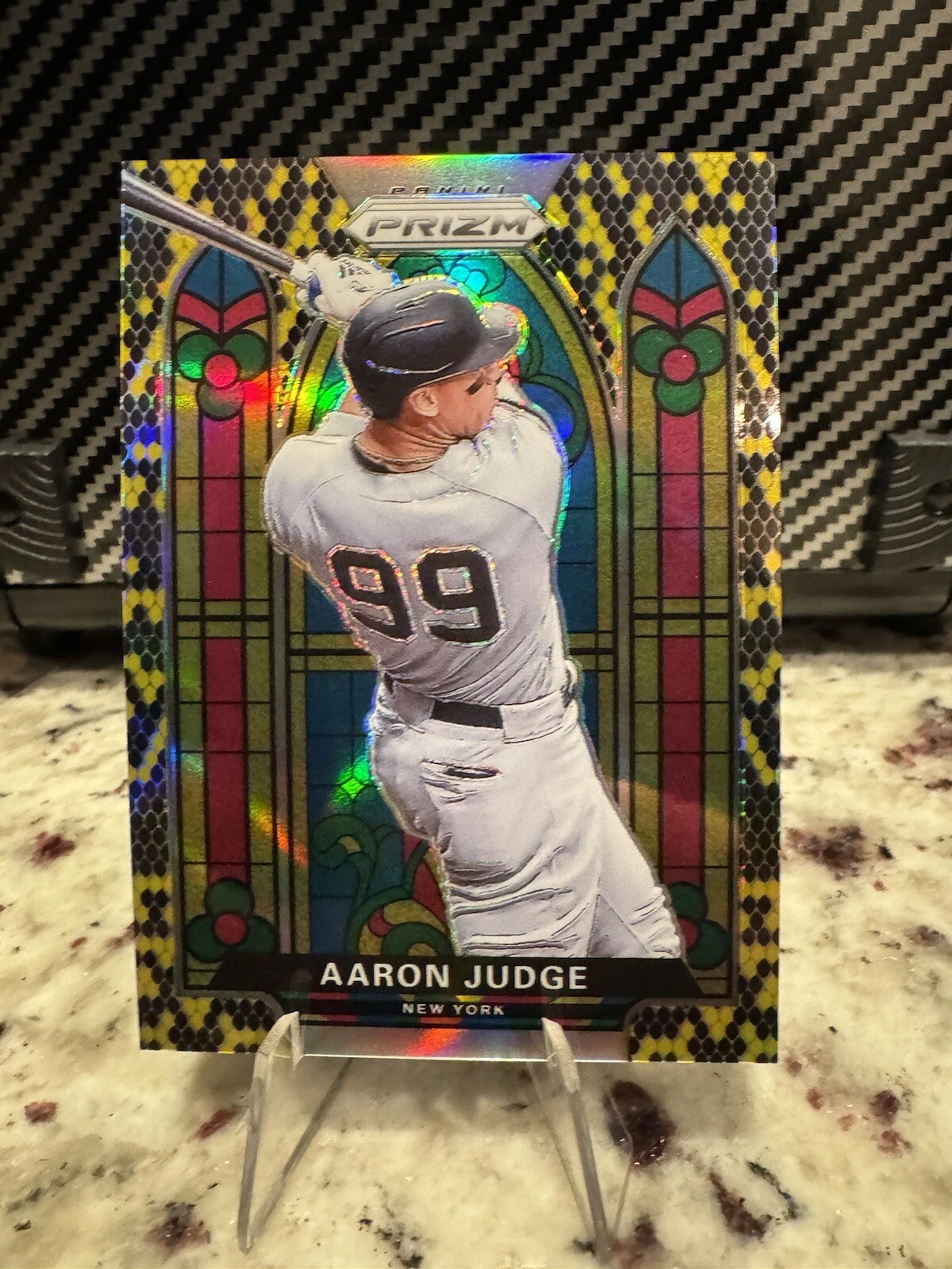 2021 Prizm Aaron Judge Stained Glass Snakeskin 22/50