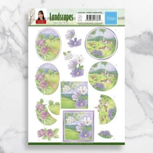 Fine It 3D Diecut Decoupage A4 Pushout Kit Jeanine's Art - Spring Landscapes - Picture 1 of 1