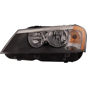 Halogen Headlight Left Driver Side For BMW X3 2011-2014 CAPA Certified - Picture 1 of 5