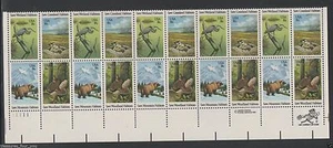 US #1921-1924 18c Plate Block of 20 Stamps Preservation Wildlife Habitats MNHl - Picture 1 of 1