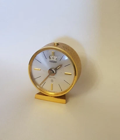 VINTAGE JAEGER  Recital  8 DAYS ALARM TRAVEL CLOCK #101 Cover