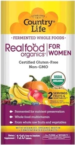 Country Life Realfood Organics - Women's Multivitamin -120 Tablets - Picture 1 of 4