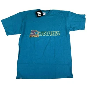 NWT VTG Starter Spell Out Logo Shirt Michael Jordan Single Stitch RARE USA Made - Picture 1 of 7
