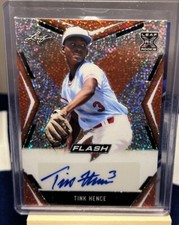 2020 Leaf Flash - Orange  Autograph - Tink Hence- #08/10