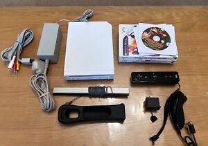 Nintendo Wii Console + Official Controller + Games inc Donkey Kong & Sonic