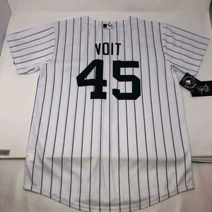 Camiseta deportiva a rayas Nike Luke Voit #45 de los Yankees de Nueva York talla grande juvenil - Imagen 1 de 3