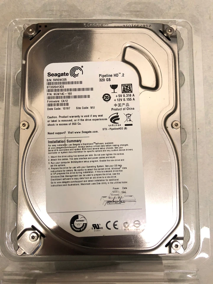 Seagate 320GB Internal 5900RPM 3.5" (ST3320413CS) HDD - Image 1 of 1