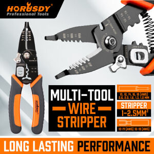 Professional crimping tool Multi-Tool Wire Stripper Cutter Crimper Insulated NEW