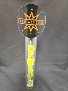 ALE ASYLUM "DEMENTO" Beer Tap Handmade Metal Madison (mad city) Wisconsin 12” - Picture 1 of 13