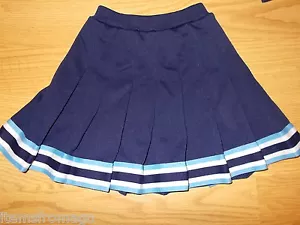 C&D Cheerleader UNIFORM SKIRT Navy, Light Blue, White - Choice - Picture 1 of 7