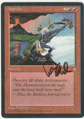 Ice Age  MTG  Anarchy  Signed by  Phil Foglio - Image 1 of 2