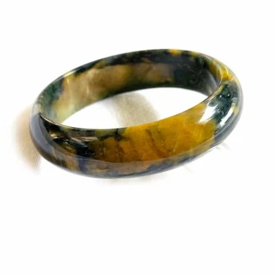 Real Genuine Natural Yellow Blue Pietersite Bangle Bangles 56mm 59mm - Image 1 of 4