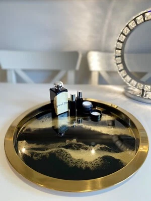 California Gold Rush Serving Display Resin Tray New Home Gift Gin Wedding - Image 1 of 4
