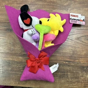 Peanuts Snoopy Woodstock Plush Bouquet Valentine's Day NEW 2025 - Picture 1 of 5