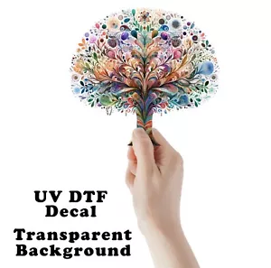 Boho Tree UV DTF Transparent Sticker / Decal - Picture 1 of 7