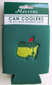 2025 Augusta MASTERS, Green, Insulated, SET of 2 CAN Cooler/Koosies- NEW - Picture 1 of 2