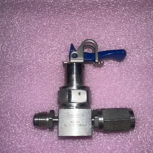 SWAGELOK Sealed Diaphragm Valve 316 Stainless VCR Fittings 6LVV-DPTMR-P - Picture 1 of 2