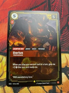 Darius - Trifarian English OGN 027a/298 Alt Art Riftbound League of Legends - Picture 1 of 2