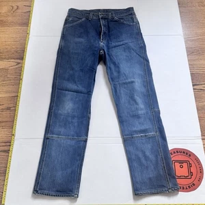 McKenzie Tribe Latzhose Medium Wash Jeans Herren Größe 32x30 gemessen - Bild 1 von 14