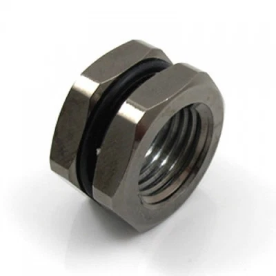 XSPC Gehäusedurchführung G1/4 - chrome schwarz - Bild 1 von 3