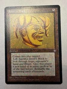 Magic The Gathering Ice Age Jester's Mask LP RARO - Imagen 1 de 2