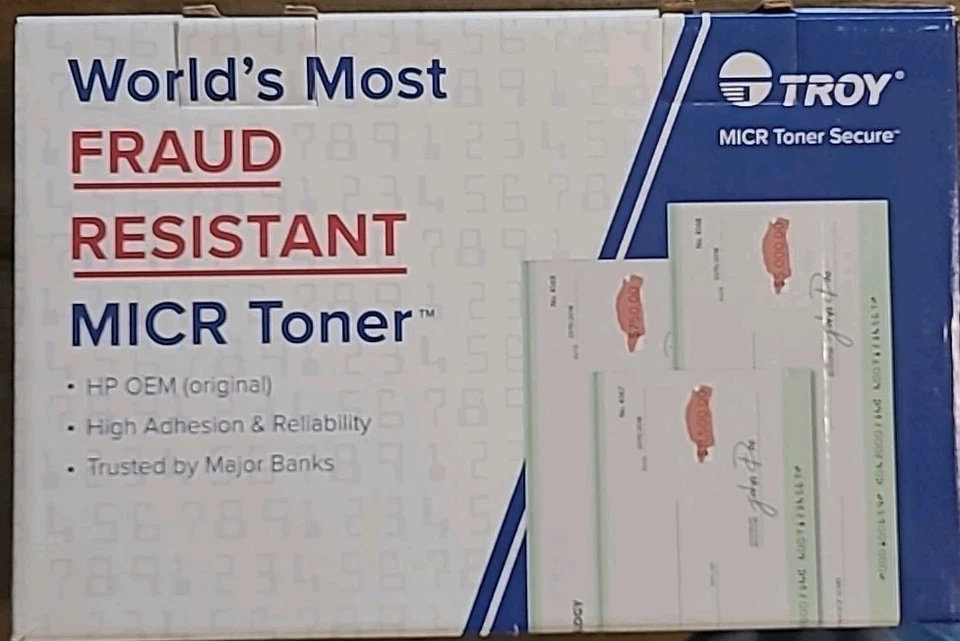 Troy MICR Toner Secure Fraud Resistant 02-81576-001 use w/ Troy M402/M426 MFP - Image 1 of 2