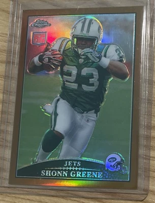2009 Topps Chrome Copper Refractors Shonn Greene Rookie RC /649 New York Jets - Image 1 of 2