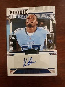 Khalid Duke 2024 Contenders Rookie Ticket Autograph Rc Titans #300 - Picture 1 of 2