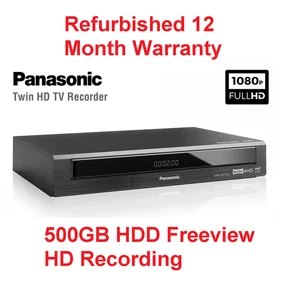 Panasonic Twin Freeview Recorder HDD 500GB Smart PVR Recorder WiFi Dmr-Hwt130 - Picture 1 of 5