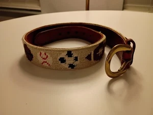 Real Leather Kid Belt Sports Size 23 - 27 Inches Long - Picture 1 of 2
