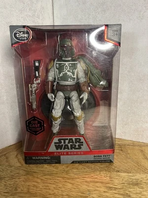 Figura de acción Disney Star Wars Elite Series #1 Die Cast 7" Boba Fett SIN CAPA Foto 1 de 4
