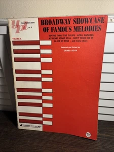 VINTAGE SHEET MUSIC Broadway Showcase Famous Melodies DENES AGAV Warner Bros 63 - Picture 1 of 10