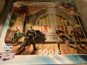 DC Comics Hall of Justice 500-teiliges Puzzle Thomas Kinkade Studios - Bild 1 von 6