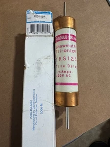 Gould Shawmut TRS125R Fuse 125A 600V New with Free Shipping - Picture 1 of 2