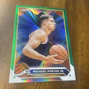 2023/24 Topps Chrome Michael Porter Jr rifrattore prisma oro /99 pepite SP - Foto 1 di 2