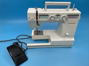 Janome Sewing Machine Model RX18S With Pedal Tested/Works - Picture 1 of 15