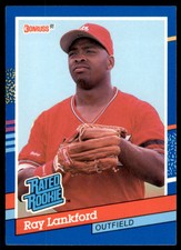 1991 Donruss Ray Lankford Rookie St. Louis Cardinals #43
