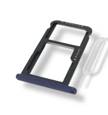 Tiroir Sim (Sim Drawer) pour Huawei P8 Lite / Honor 8 Lite 2017 - (Bleu / Blue) - Photo 1/3